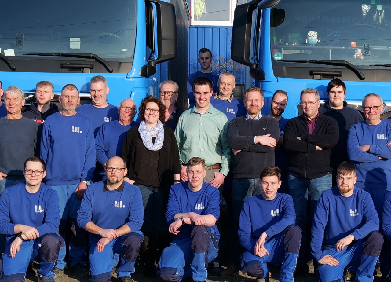 Das Team der Erich Wurzel Spedition in Elze